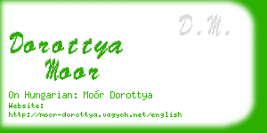 dorottya moor business card